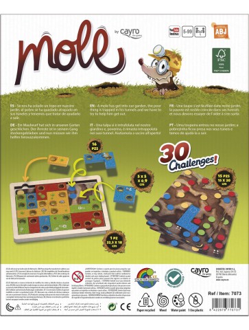 Mole - Juego de mesa-trasera