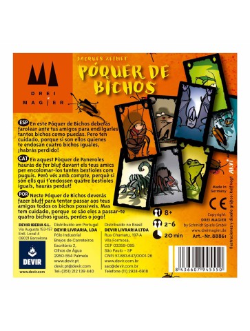 Póquer de Bichos -Juego de Mesa- Devir -